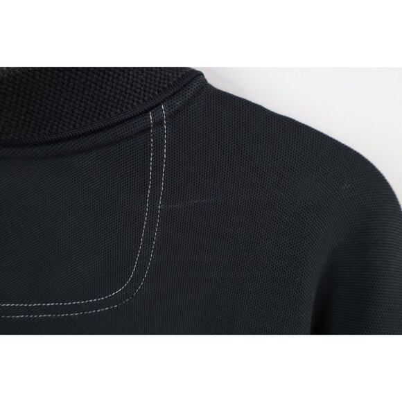 Tommy Bahama Mens XL Faded Supima Cotton Knit Collared Golf Polo Shirt Black - Picture 10 of 14